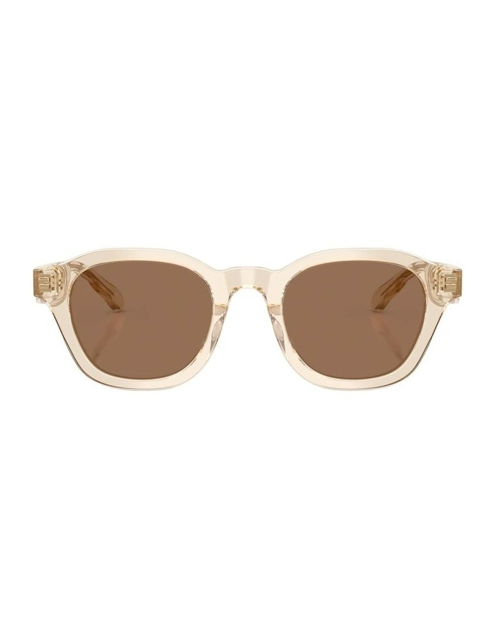 Acetate Sunglasses in Beige image 2