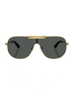 Metal Sunglasses in Gold