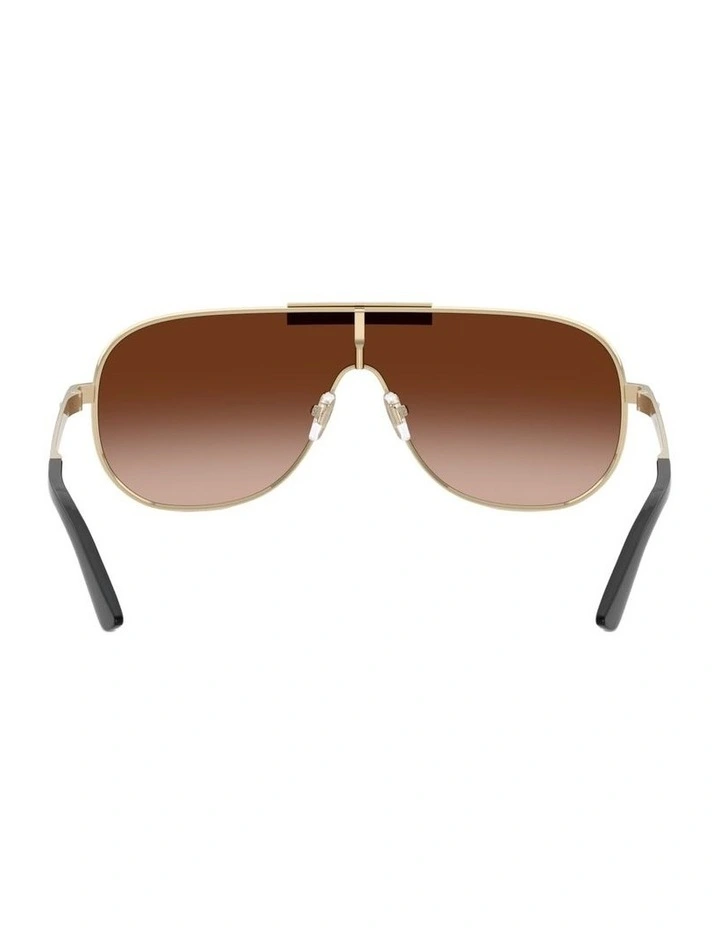 Metal Sunglasses in Gold image 2