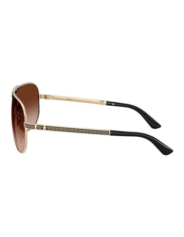 Metal Sunglasses in Gold image 3