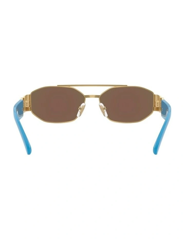 Metal Sunglasses in Gold image 2