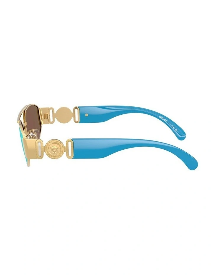 Metal Sunglasses in Gold image 3