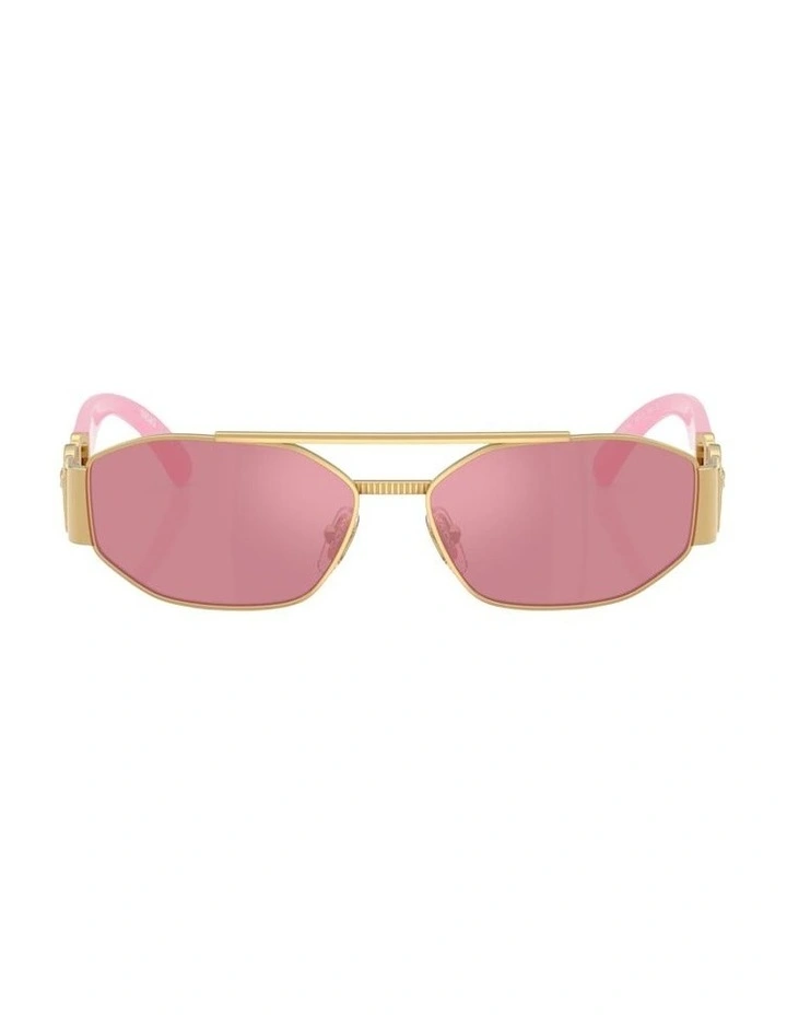 Metal Sunglasses in Gold image 2