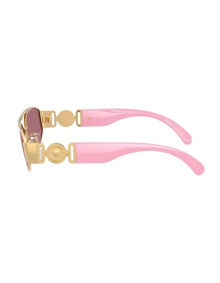 Metal Sunglasses in Gold image 3