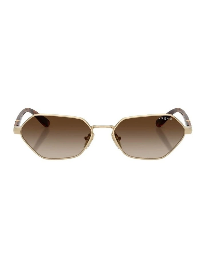 Metal Sunglasses in Gold image 1