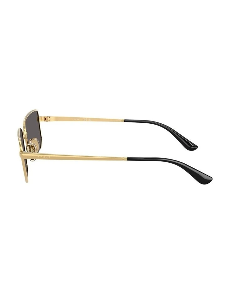 Metal Sunglasses in Gold image 2