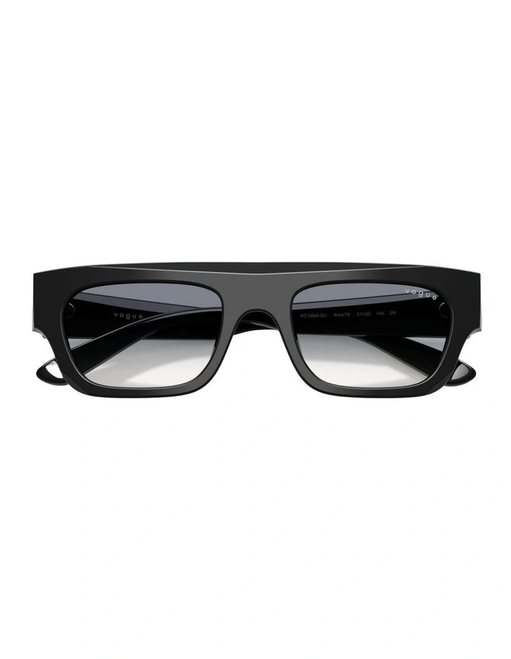 Acetate Sunglasses in Black image 4
