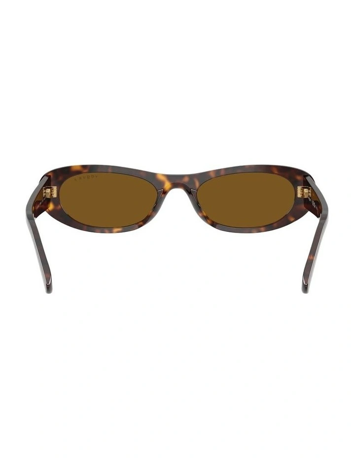 Acetate Polarised Sunglasses in Brown image 2