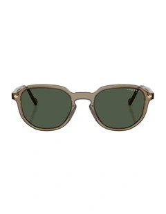 Acetate Polarised Sunglasses in Brown