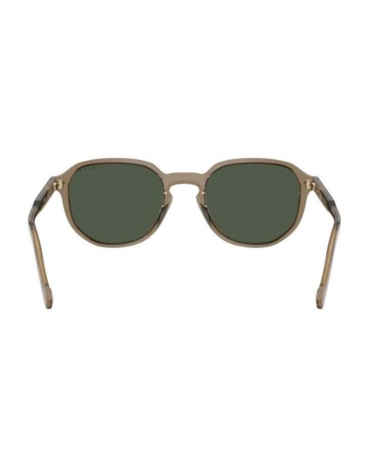 Acetate Polarised Sunglasses in Brown image 2