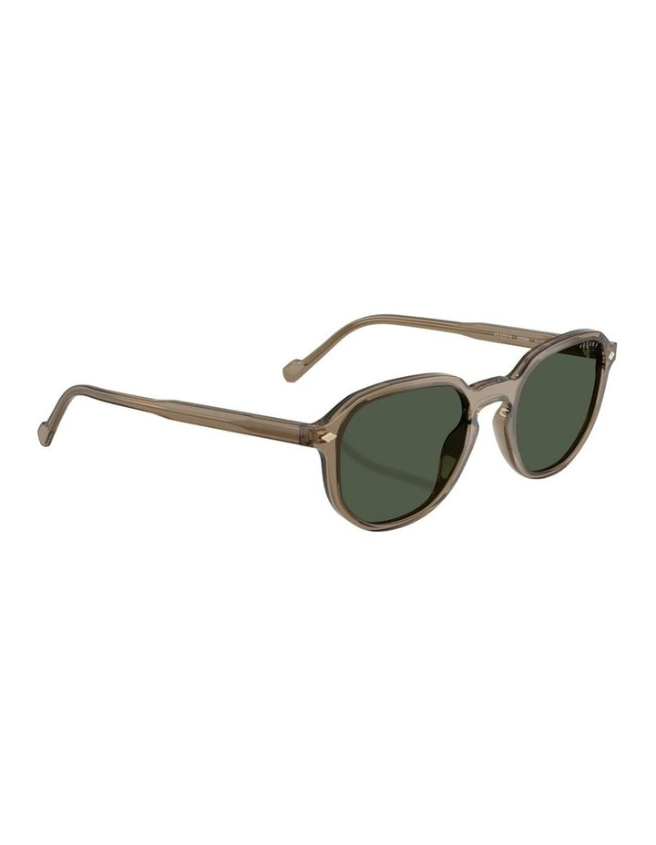 Acetate Polarised Sunglasses in Brown image 5