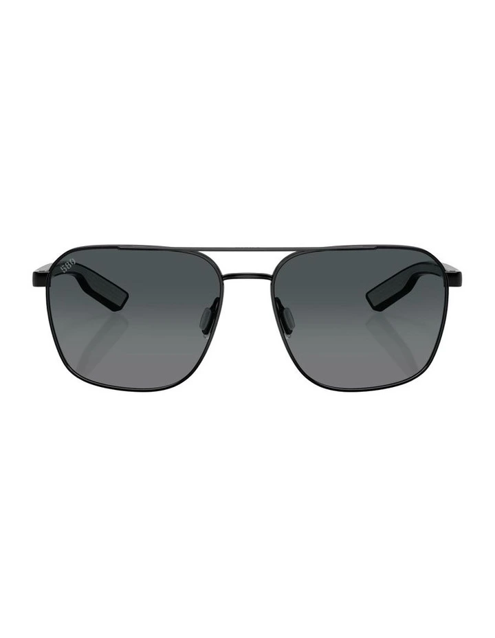 Wader Metal Polarised Sunglasses in Black image 2