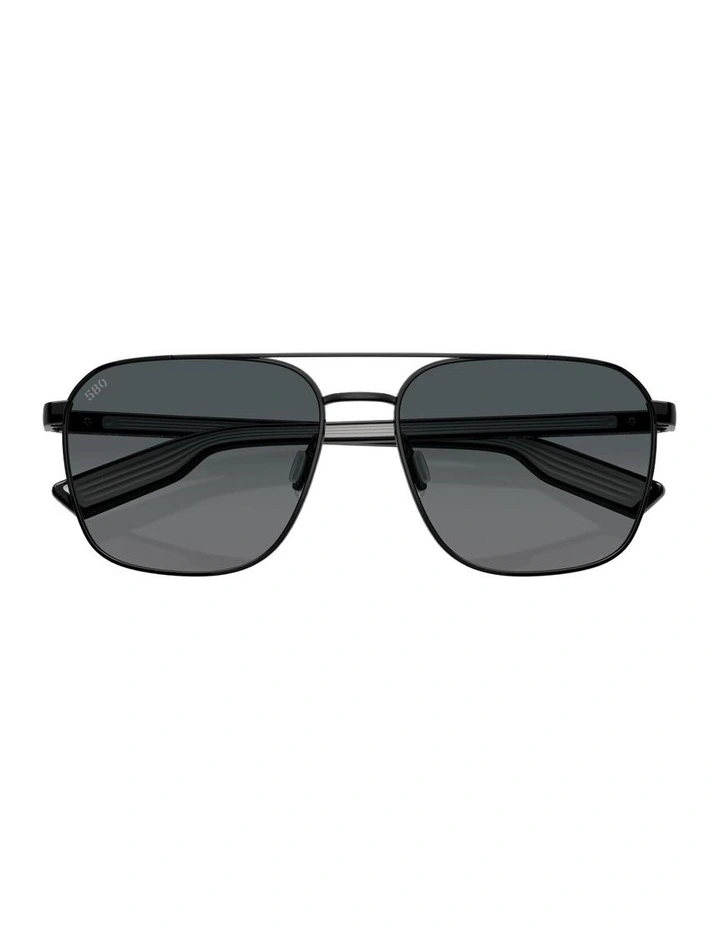 Wader Metal Polarised Sunglasses in Black image 4