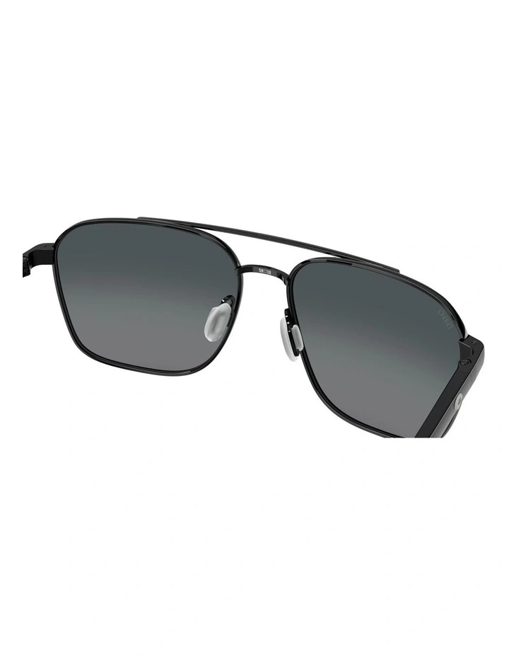 Wader Metal Polarised Sunglasses in Black image 7
