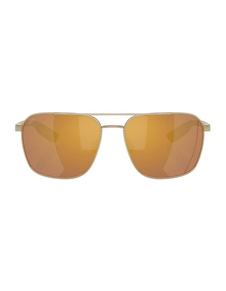 Costa Wader Metal Polarised Sunglasses in Gold image 1