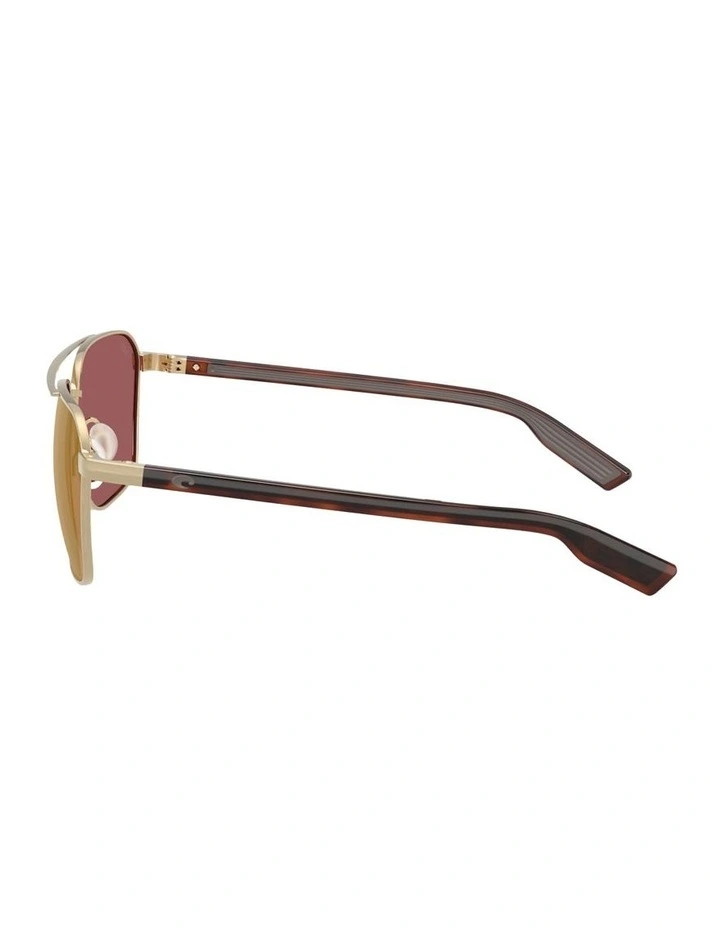 Costa Wader Metal Polarised Sunglasses in Gold image 2