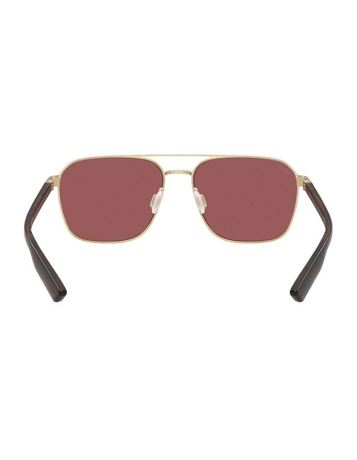 Costa Wader Metal Polarised Sunglasses in Gold image 3