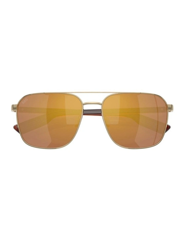 Costa Wader Metal Polarised Sunglasses in Gold image 4