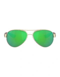 Costa Loreto Metal Polarised Sunglasses in Pink