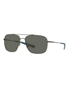 Costa Canaveral Titanium Polarised Sunglasses in Grey