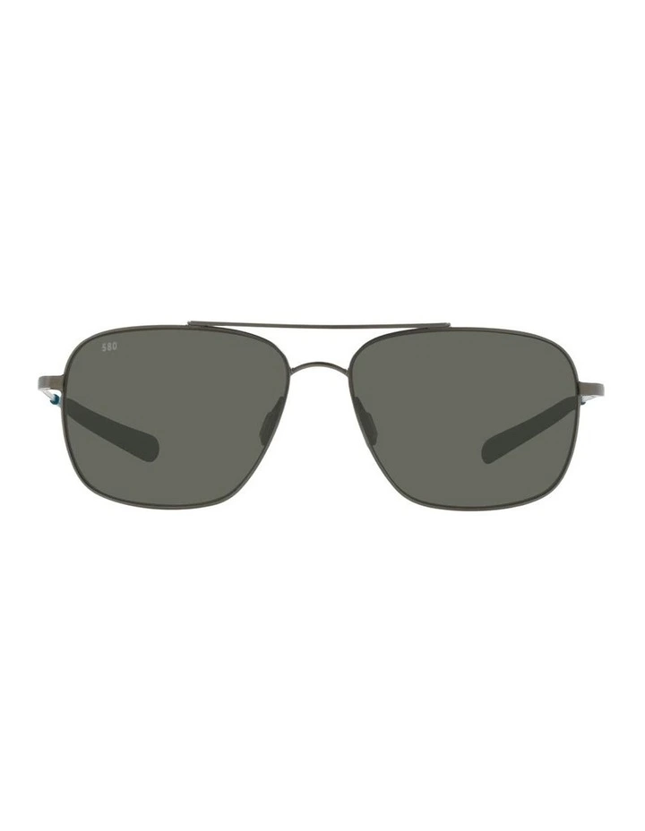 Costa Canaveral Titanium Polarised Sunglasses in Grey image 2