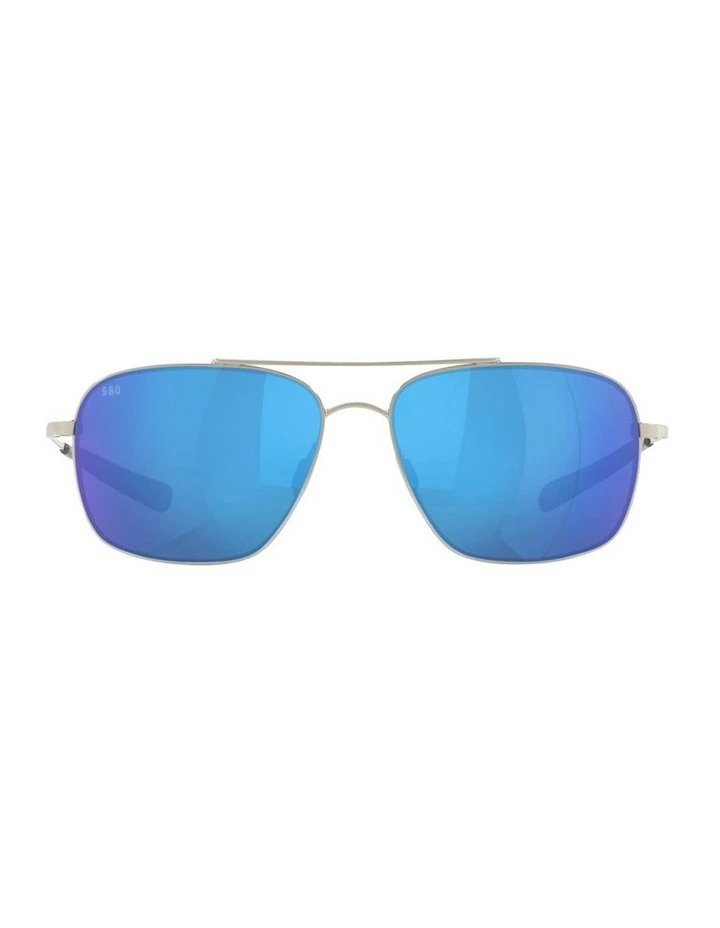 Costa Canaveral Titanium Polarised Sunglasses in Silver image 1