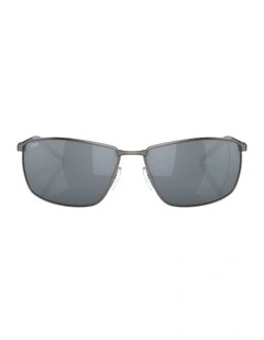 Turret Titanium Polarised Sunglasses in Grey