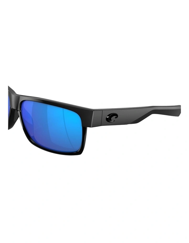 Half Moon Injected Polarised Sunglasses in Black image 5