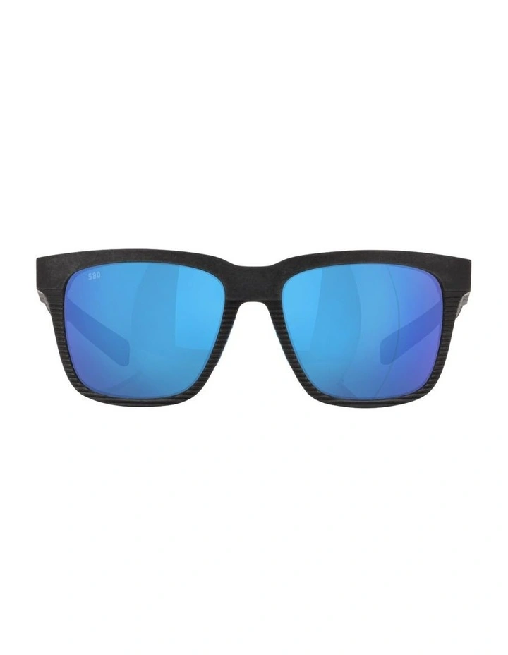 Pescador Injected Polarised Sunglasses in Black image 2