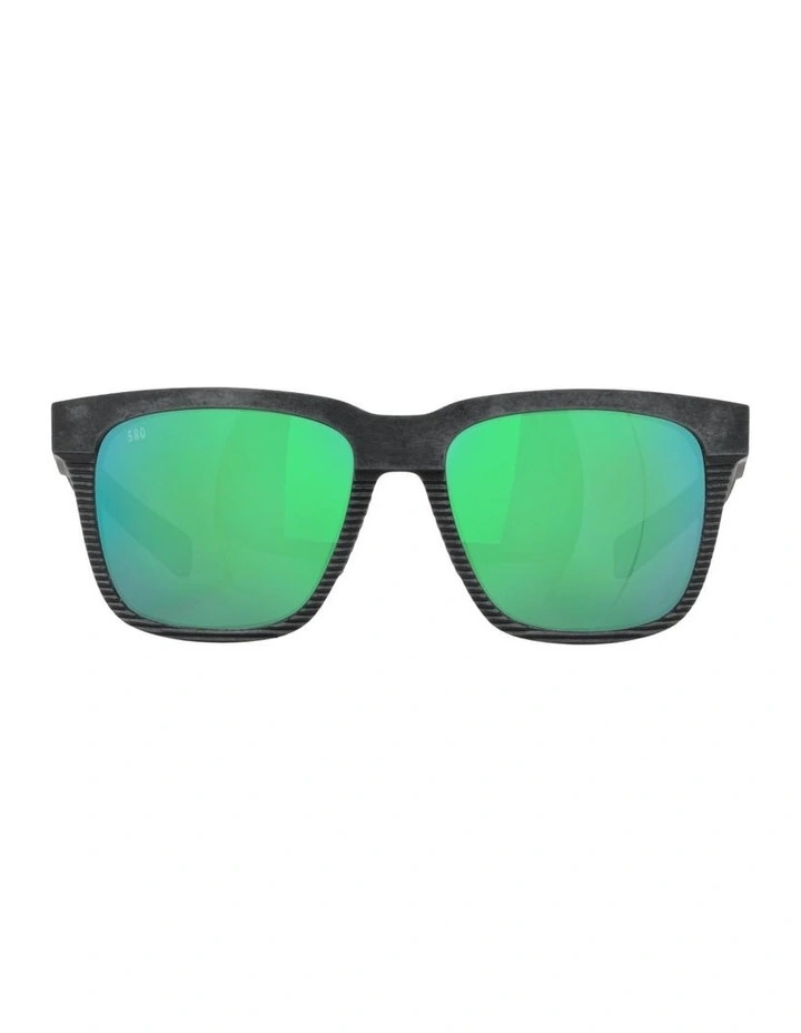 Pescador Injected Polarised Sunglasses in Black image 2