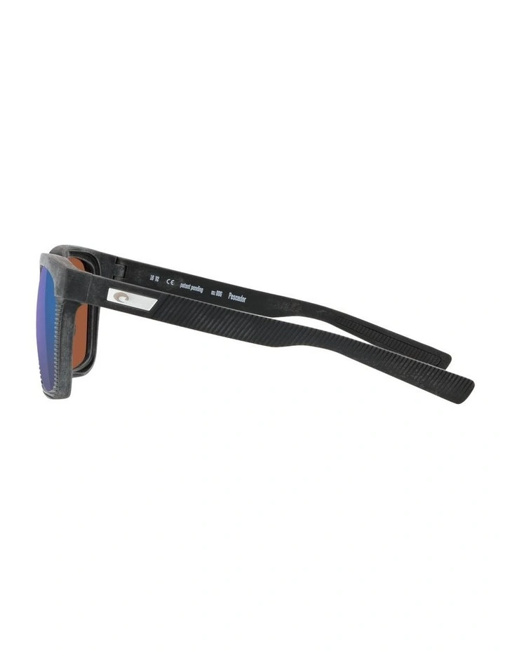 Pescador Injected Polarised Sunglasses in Black image 3