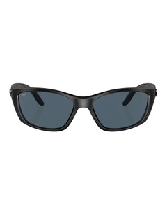 Fisch Injected Polarised Sunglasses in Black