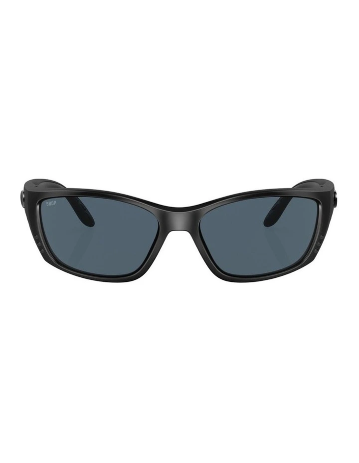 Fisch Injected Polarised Sunglasses in Black image 1