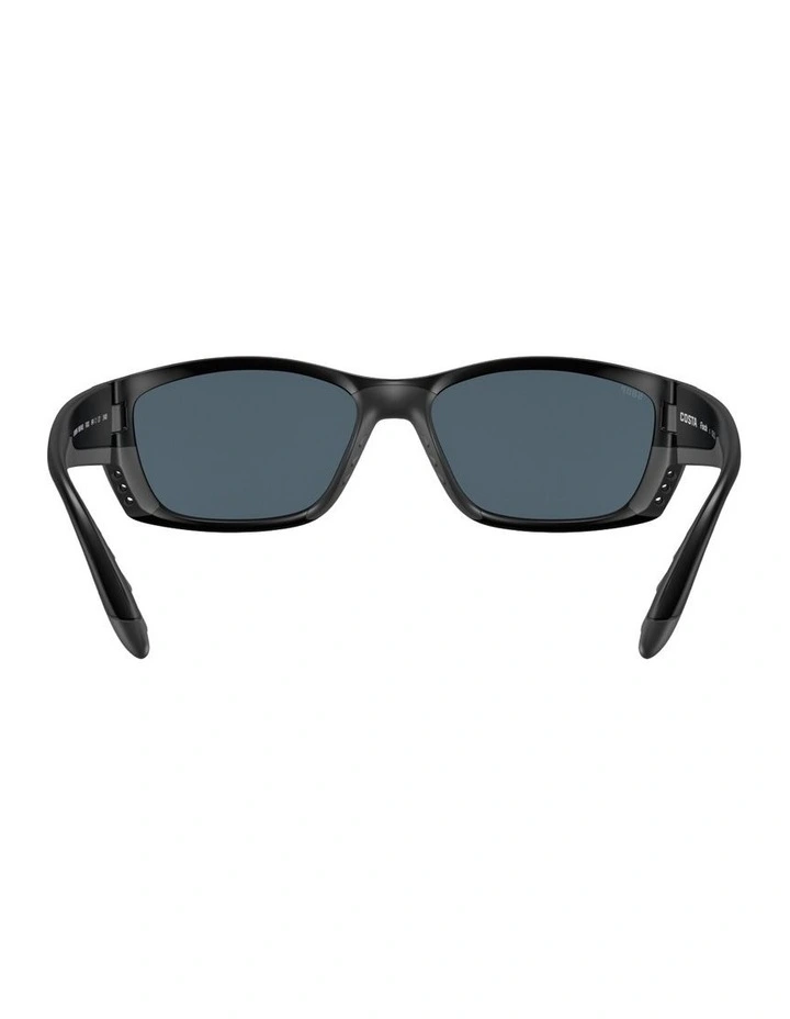 Fisch Injected Polarised Sunglasses in Black image 3