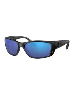 Fisch Injected Polarised Sunglasses in Black