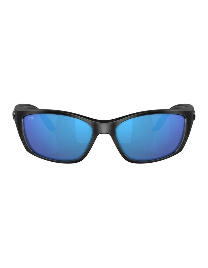 Fisch Injected Polarised Sunglasses in Black image 2