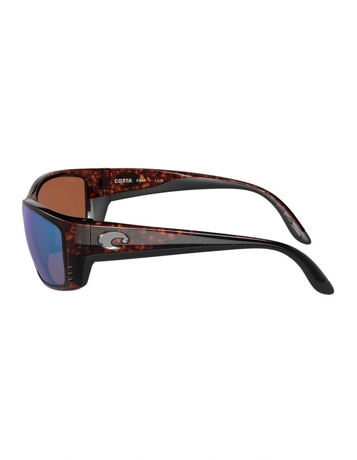 Fisch Injected Polarised Sunglasses in Tortoise image 2