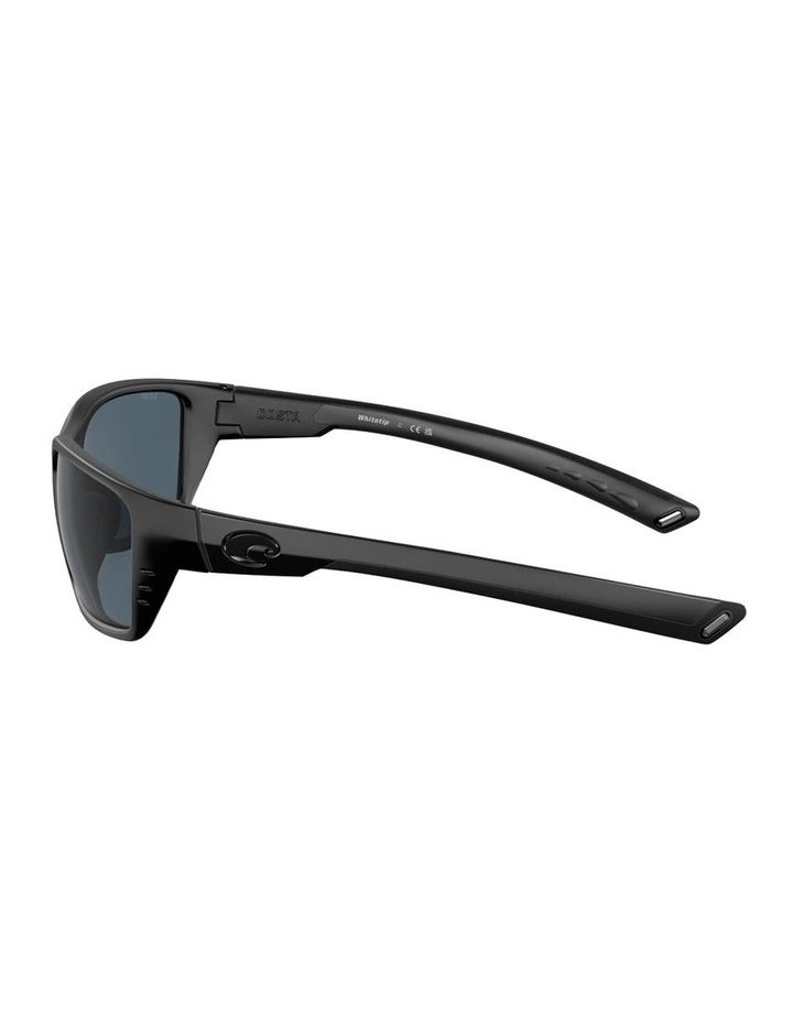 Whitetip Injected Polarised Sunglasses in Black image 2