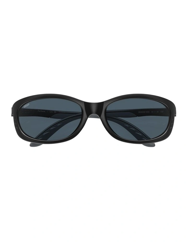 Fathom Injected Polarised Sunglasses in Black image 4
