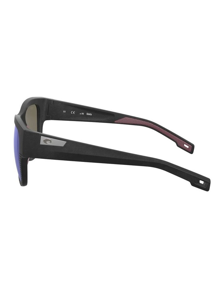 Caleta Injected Polarised Sunglasses in Black image 2