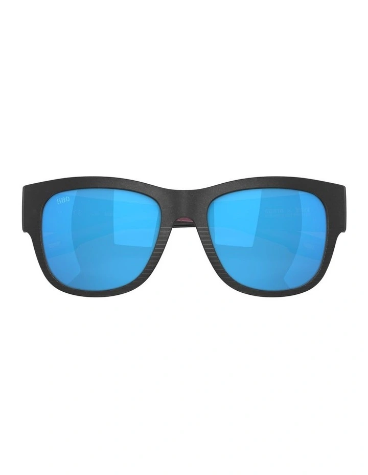 Caleta Injected Polarised Sunglasses in Black image 3