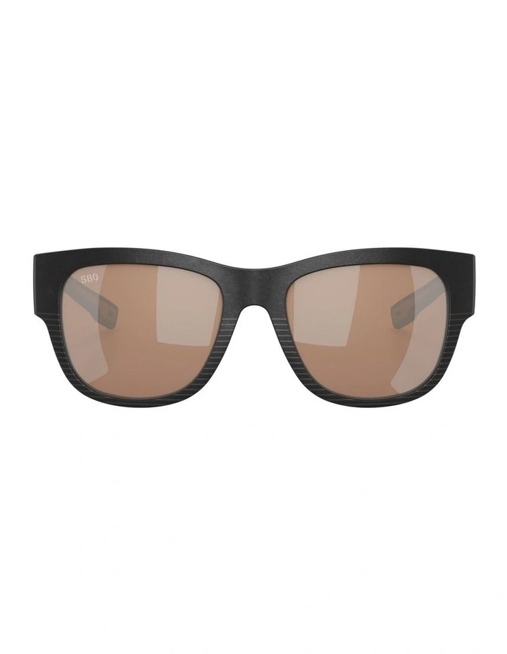 Caleta Injected Polarised Sunglasses in Black image 1