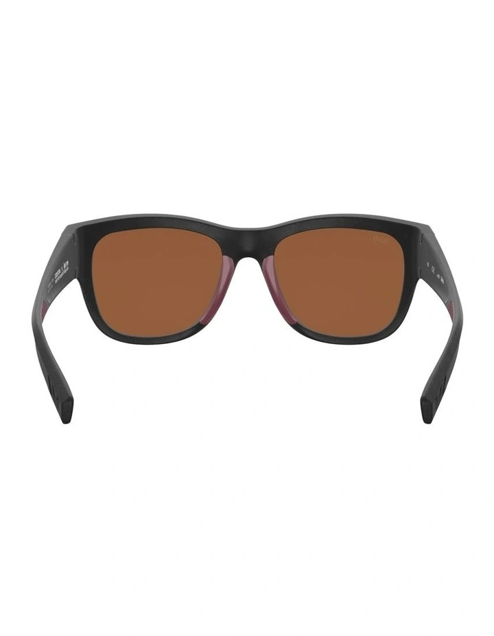 Caleta Injected Polarised Sunglasses in Black image 3