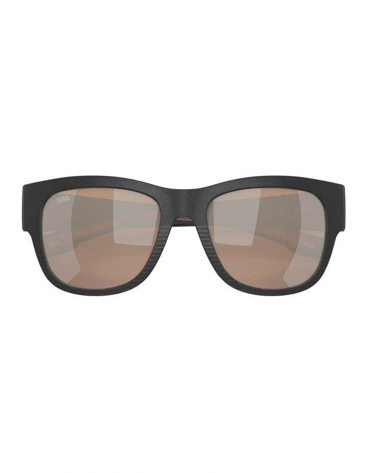 Caleta Injected Polarised Sunglasses in Black image 4