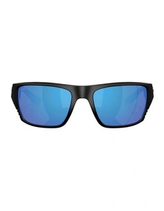 Finlet Injected Polarised Sunglasses in Black