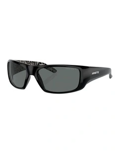 Arnette Hot Shot Nylon Polarised Sunglasses in Black