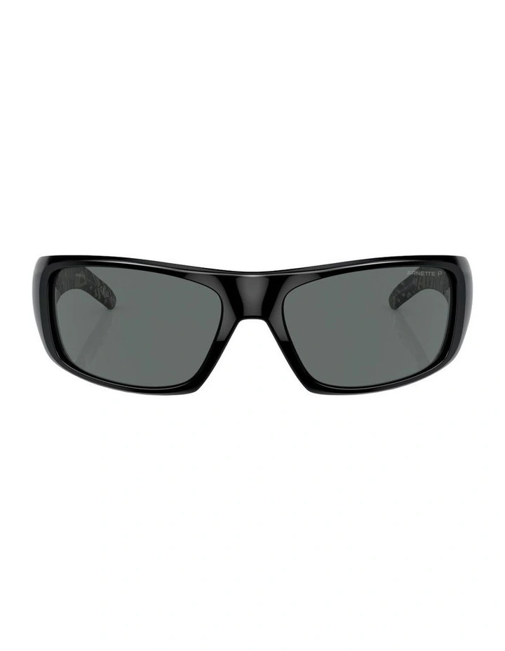 Arnette Hot Shot Nylon Polarised Sunglasses in Black image 2