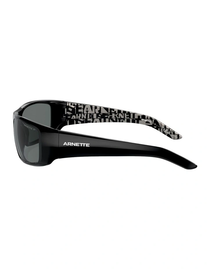Arnette Hot Shot Nylon Polarised Sunglasses in Black image 3