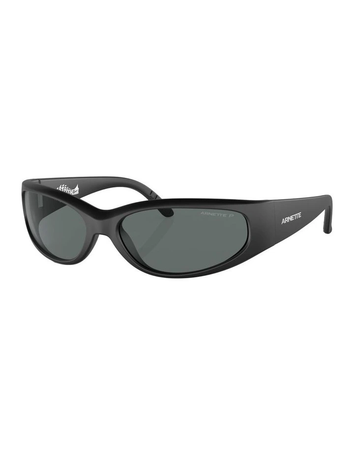 Catfish Injected Polarised Sunglasses in Black image 1