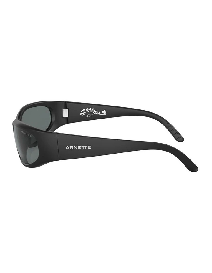 Catfish Injected Polarised Sunglasses in Black image 3